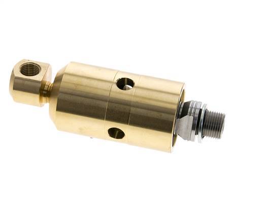 2-Way Rotary Joint G1/4'' - G3/8'' Male Right Hand x Female Brass 50bar (702.5psi)
