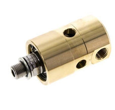 Drehdurchführung G1/4'' Innengewinde x G1/4'' Außengewinde links Messing 50bar (702.5psi) Abrasive Medien