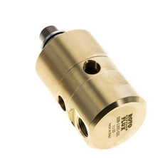 Drehdurchführung G1/4'' Innengewinde x G1/4'' Außengewinde links Messing 50bar (702.5psi) Abrasive Medien