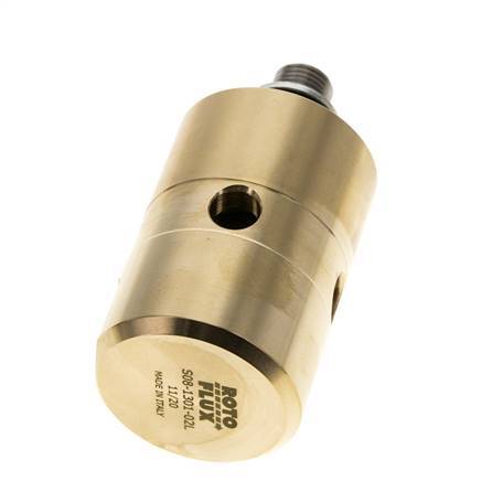 Drehdurchführung G1/4'' Innengewinde x G1/4'' Außengewinde links Messing 50bar (702.5psi) Abrasive Medien