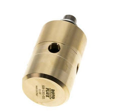 Drehdurchführung G1/4'' Innengewinde x G1/4'' Außengewinde links Messing 50bar (702.5psi) Abrasive Medien