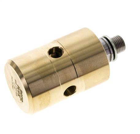 Drehdurchführung G1/4'' Innengewinde x G1/4'' Außengewinde links Messing 50bar (702.5psi) Abrasive Medien