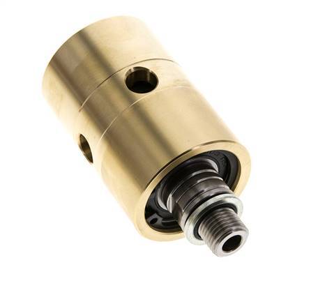 Drehdurchführung G1/4'' Innengewinde x G1/4'' Außengewinde links Messing 50bar (702.5psi) Abrasive Medien