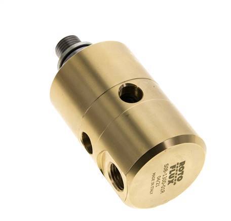 Drehdurchführung G1/4'' Innengewinde x G1/4'' Außengewinde links Messing 50bar (702.5psi)