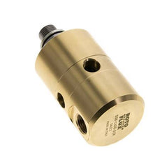 Drehdurchführung G1/4'' Innengewinde x G1/4'' Außengewinde links Messing 50bar (702.5psi)