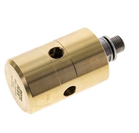 Drehdurchführung G1/4'' Innengewinde x G1/4'' Außengewinde links Messing 50bar (702.5psi)
