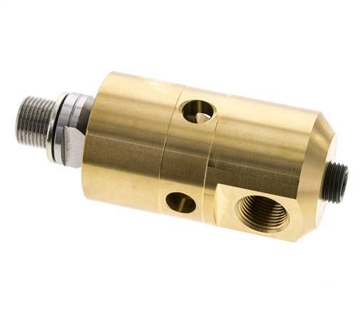 Drehdurchführung G3/8'' Innengewinde x G3/8'' Außengewinde links Messing 50bar (702,5psi)
