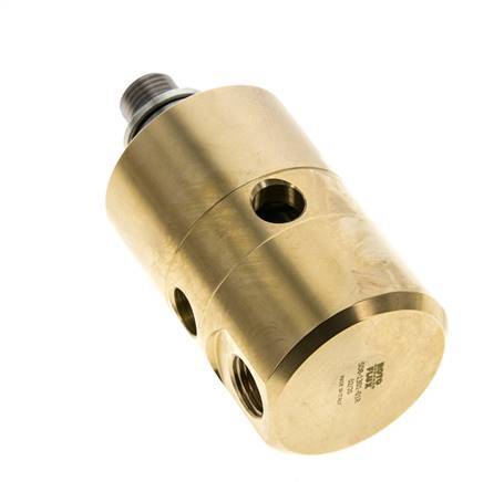 Drehdurchführung G1/4'' Innengewinde x G1/4'' Außengewinde Messing 50bar (702.5psi) Abrasive Medien