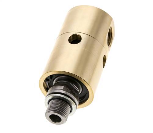Drehdurchführung G3/8'' Innengewinde x G3/8'' Außengewinde Messing 50bar (702,5psi) Abrasive Medien