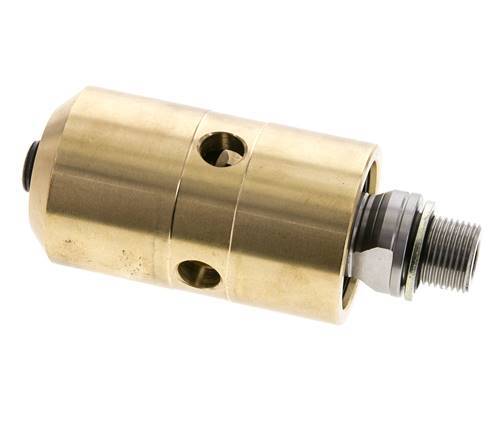 Drehdurchführung G3/8'' Innengewinde x G3/8'' Außengewinde links Messing 50bar (702.5psi) Abrasive Medien