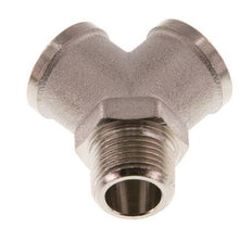Y Fitting R3/8'' Male x G3/8'' Female nickel-plated 16bar (224.8psi) [2 Pieces]