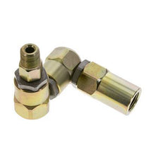 Drehgelenk 3/8'' NPT Außengewinde x Rp1/2'' Innengewinde Z-Form Stahl PTFE 350bar (4917.5psi)