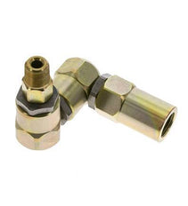 Drehgelenk 3/8'' NPT Außengewinde x 1/2'' NPT Innengewinde Z-Form Stahl PTFE 350bar (4917.5psi)