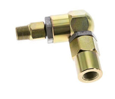 Drehgelenk 3/8'' Außengewinde R x Innengewinde Rp L-förmig Stahl NBR 350bar (4917.5psi)