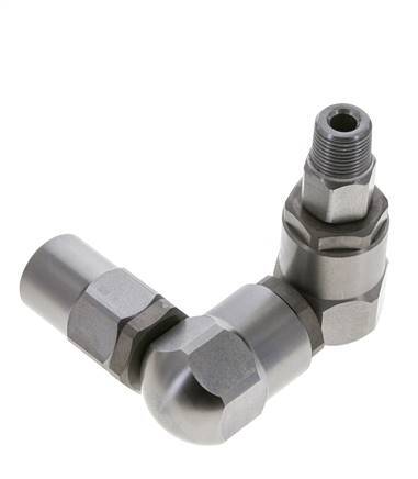 Swivel Joint 3/8'' Male R x Female Rp Z-shape Steel NBR 350bar (4917.5psi)