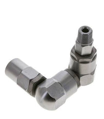 Drehgelenk 3/8'' Außengewinde R x Innengewinde Rp Z-Form Stahl NBR 350bar (4917.5psi)