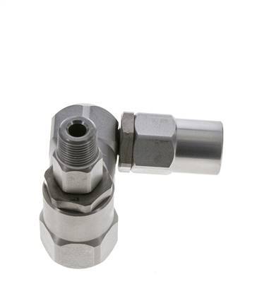 Swivel Joint 3/8'' Male R x Female Rp Z-shape Steel NBR 350bar (4917.5psi)
