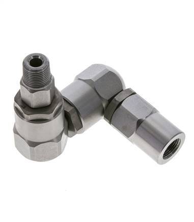 Swivel Joint 3/8'' Male R x Female Rp Z-shape Steel NBR 350bar (4917.5psi)