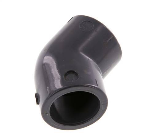 PVC 45deg Elbow Fitting Socket 20x28mm [5 Pieces]