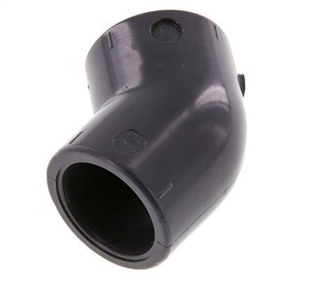 PVC 45deg Elbow Fitting Socket 20x28mm [5 Pieces]