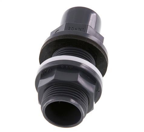 PVC Bulkhead Fitting Socket 20x25mm