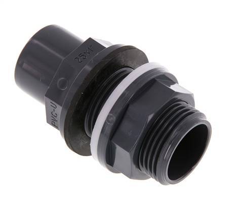 PVC Bulkhead Fitting Socket 25x32mm