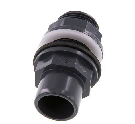 PVC Bulkhead Fitting Socket 25x32mm