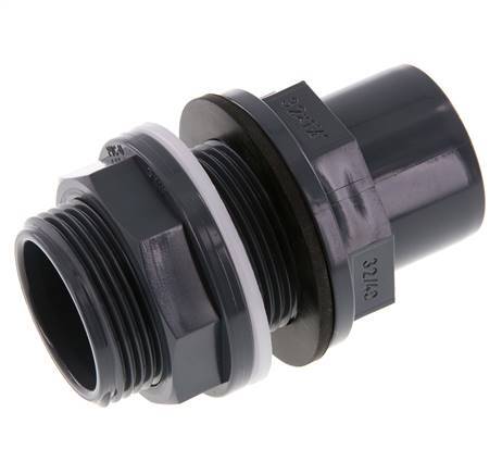 PVC Bulkhead Fitting Socket 32x40mm