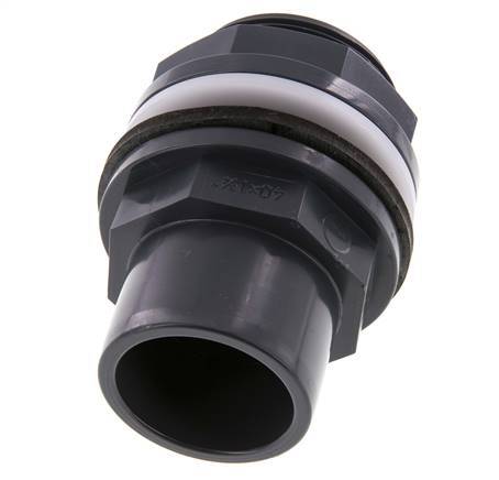 PVC Bulkhead Fitting Socket 40x50mm