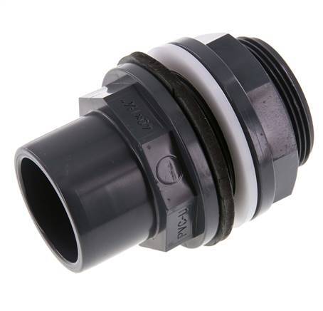 PVC Bulkhead Fitting Socket 40x50mm