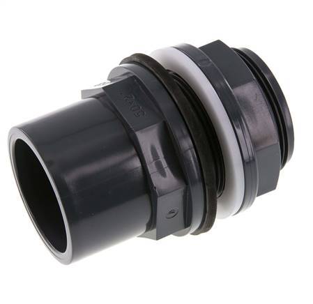 PVC Bulkhead Fitting Socket 50x63mm