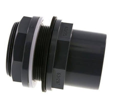 PVC Bulkhead Fitting Socket 63x75mm