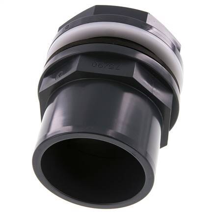 PVC Bulkhead Fitting Socket 75x90mm