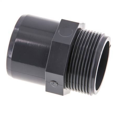 PVC Fitting Female Socket 40x50mm x Male G 1-1/2'' [2 Pieces]