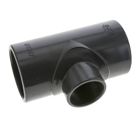PVC Reducing Tee Fitting Socket 75 to 50mm