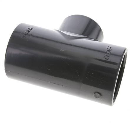 PVC Reducing Tee Fitting Socket 75 to 63mm