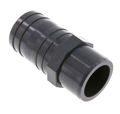 PVC Fitting Socket 50mm with Hose Barb 50mm (2'') [2 Pieces]