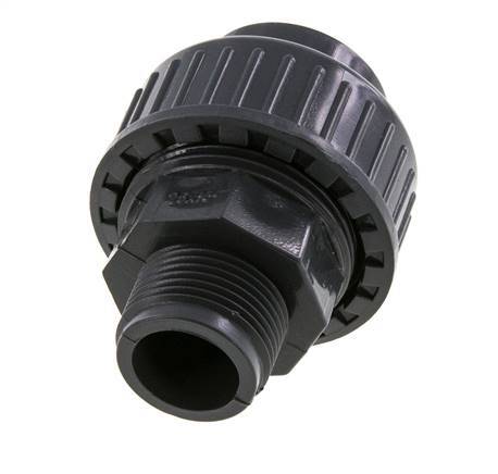 PVC Union Fitting Female Socket 25mm x Male R 3/4'' FKM