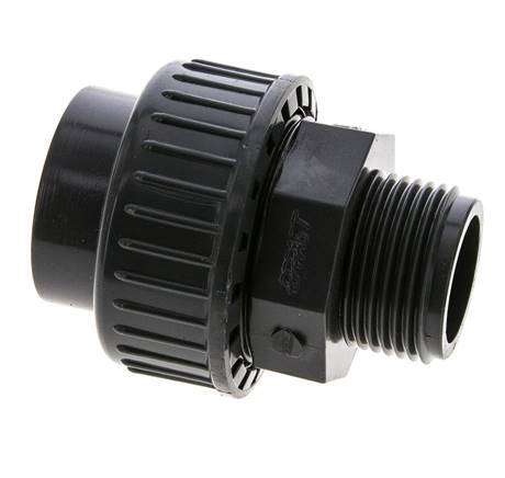 PVC Union Fitting Female Socket 32mm x Male R 1'' EPDM