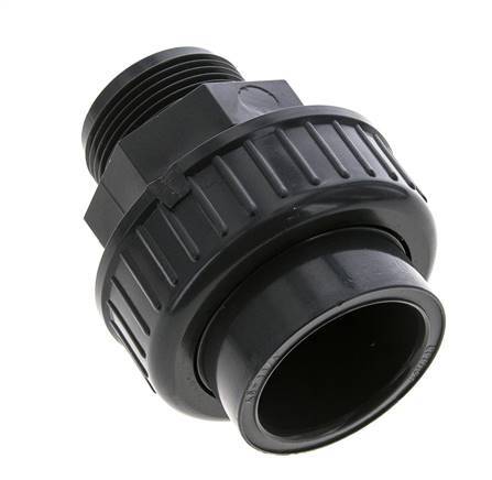 PVC Union Fitting Female Socket 40mm x Male R 1 1/4'' EPDM