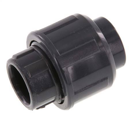PVC Union Fitting Socket 16x34mm FKM [2 Pieces]