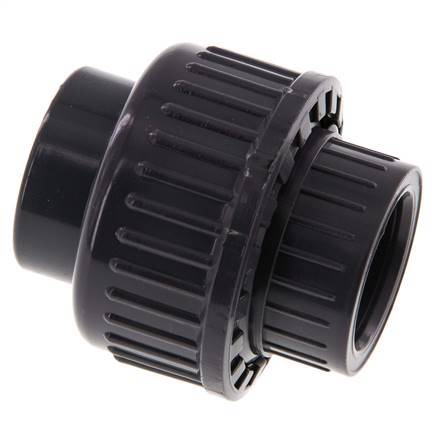 PVC Union Fitting Socket 20x43mm EPDM [2 Pieces]