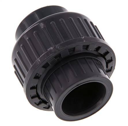 PVC Union Fitting Socket 20x43mm EPDM [2 Pieces]