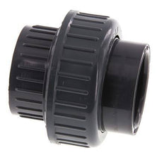PVC Union Fitting Socket 40x75mm FKM