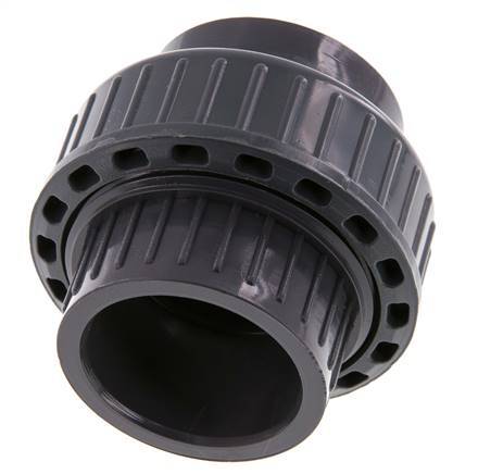 PVC Union Fitting Socket 40x75mm FKM