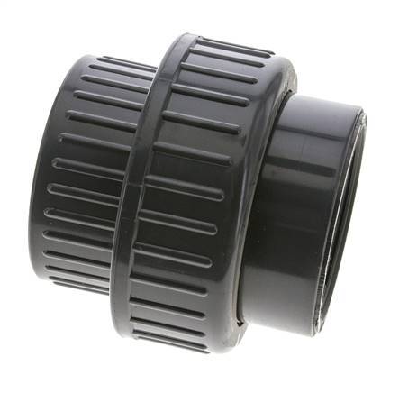 PVC Union Fitting Female Rp 2-1/2'' FKM