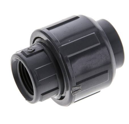 PVC Union Fitting Female Rp 3/8'' FKM [2 Pieces]