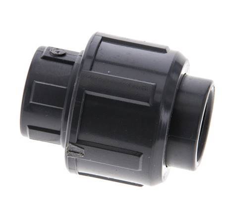 PVC Union Fitting Female Rp 3/8'' FKM [2 Pieces]