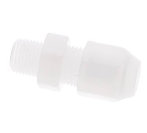4x6mm & R1/8'' PP Straight Hose Fitting with Male Threads 10bar/145psi [2 Pieces]