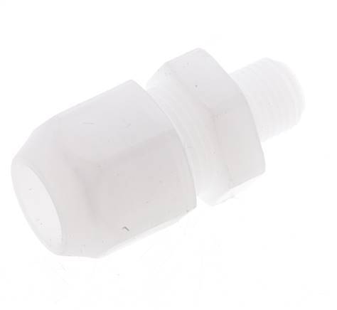9x12mm & G3/8'' PP Straight Hose Fitting with Male Threads 10bar/145psi